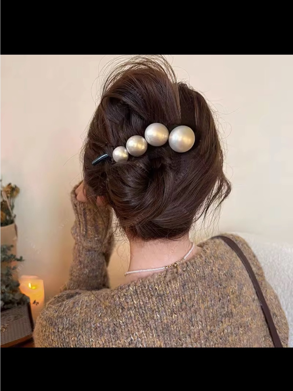 NWT: Decorative Hair Claw Clips | Pearl & Tortoise Shell Accent Hair Accessories